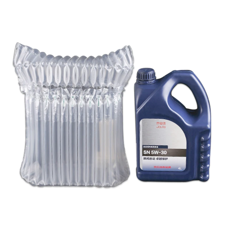 Customize White Column Bubble Making Machine Bubble Shipping Air Column Bag For Automobile Engine Oil Logistics Packaging