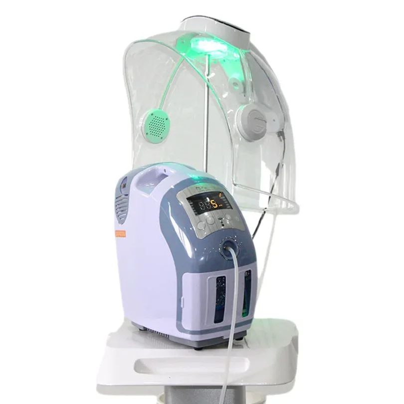 Led Facial Machine SPA Face Light Therapy Skin Rejuvenation Whitening Care 7 Colors Oxygen Facial Machine Oxygen Jet Mask Dome