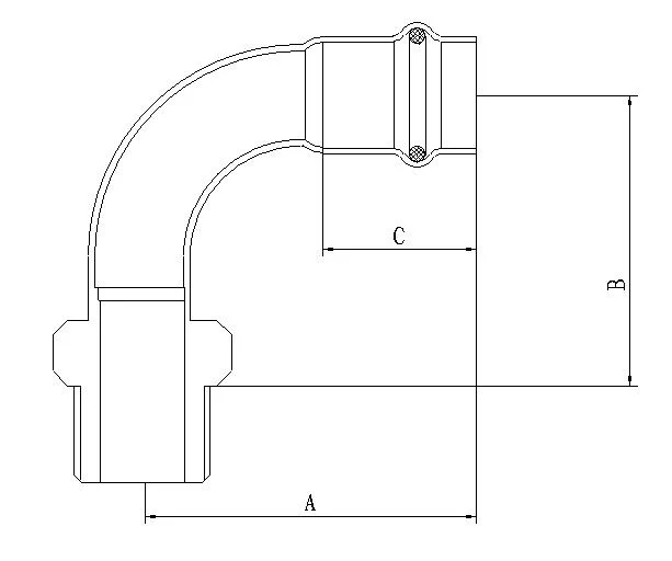 Фитинг для труб из нержавеющей стали/бесшовный коленчатый фитинг из нержавеющей стали 304, Мужской Угловой адаптер