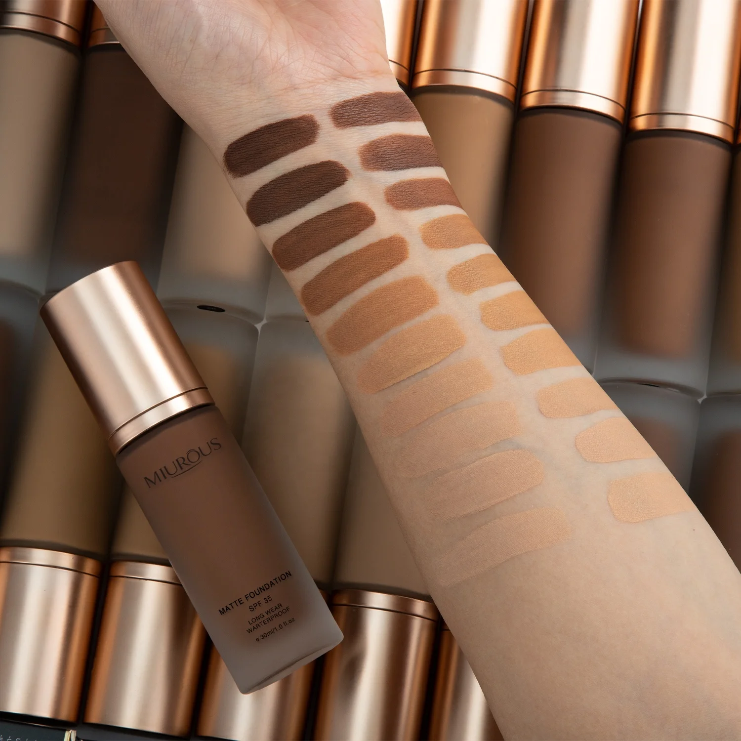 Spf35 High Quality Full Coverage Face Foundation Water Proof Concealer Oil Control Moisturizing Foundation