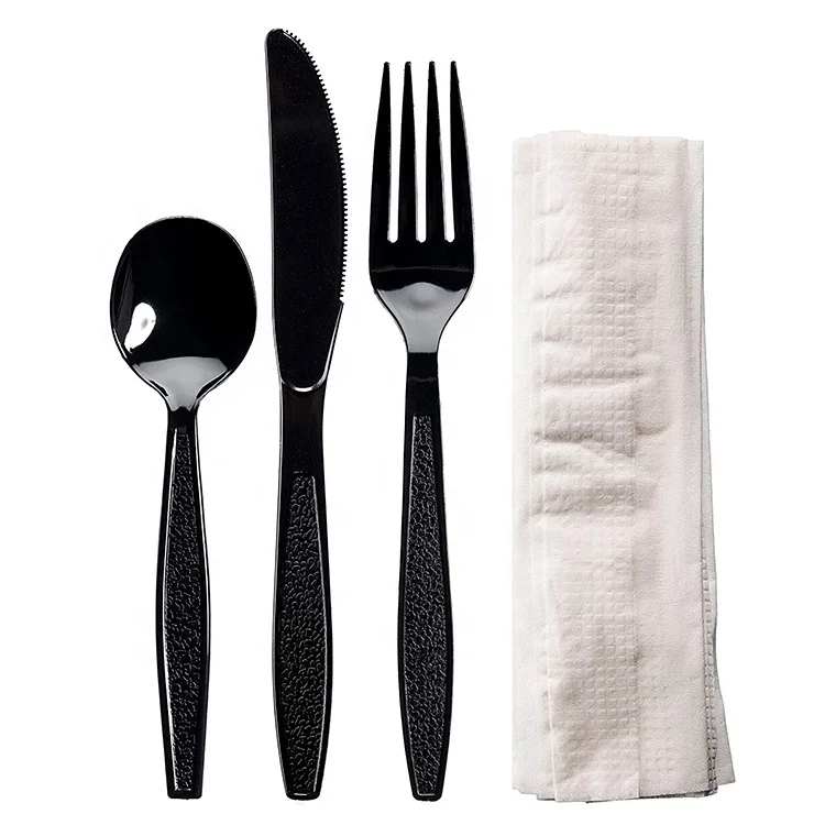 Biodegradables Take Away Plastic  PP PS Knife Fork Spoon Chopsticks Set Disposable Forks and Spoons