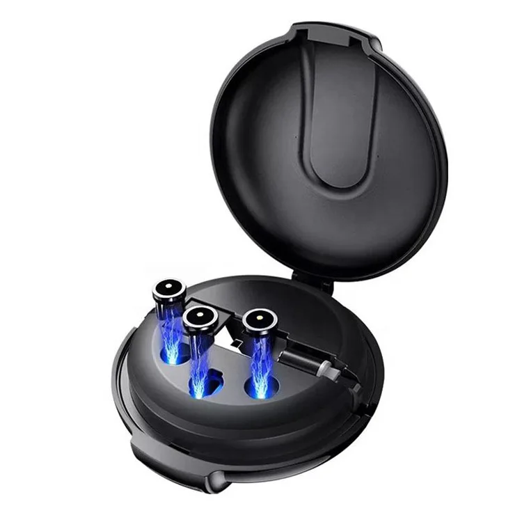 Wholesale 3 in 1 Retractable Usb Cable, 3 En 1 Magnetic Usb To Type-c Micro Lighting Fast Charging Usb Data Cable