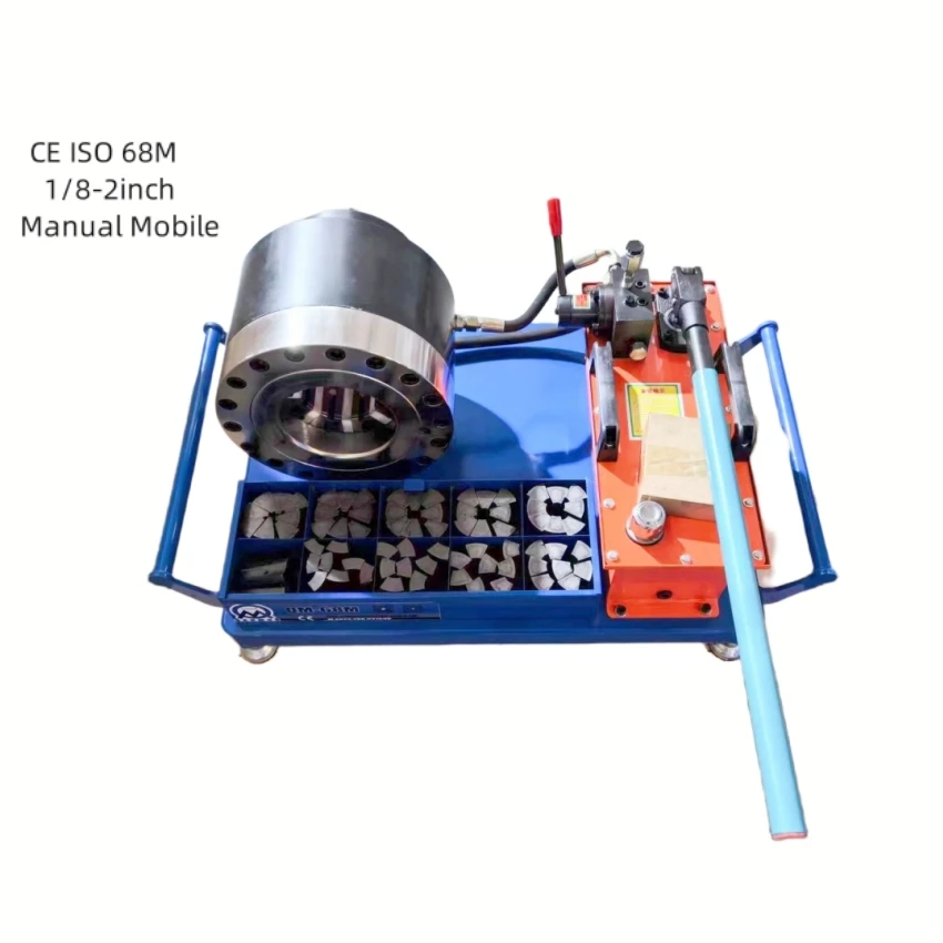 Manual 1' 1.1/2' 2' 27mm assembly pipe hydraulic crimper tool hand 6-51mm excator rubber hose pressing machine