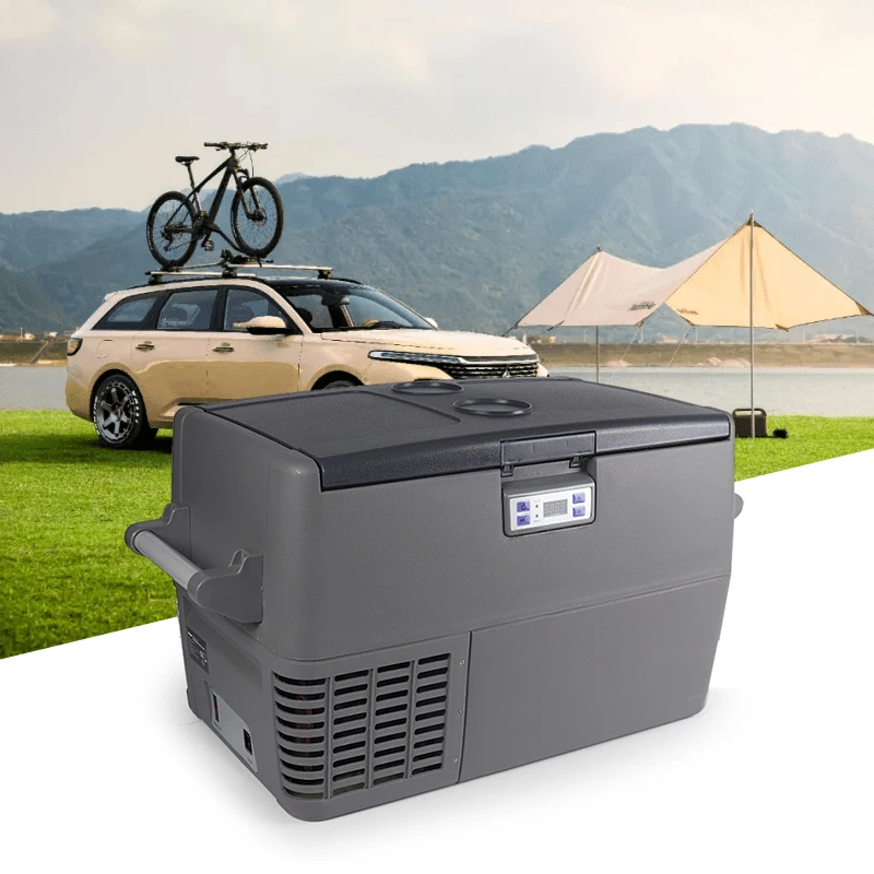 YUTON Dual refrigeration car refrigerator mini small Portable Cooler mini Car Fridge 12v 220v