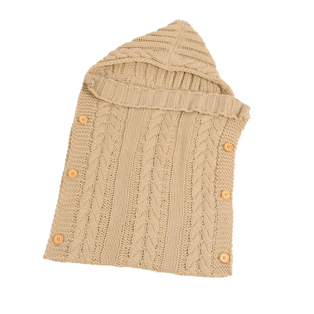 Baby Swaddle Wrap Warm Wool Crochet Knitting Pattern Baby Sleeping Bag Cocoon Sleep Sack Papoose Baby Swaddling Blankets