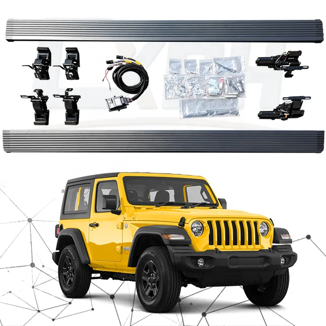 accessories parts automotive stand up pedal board car electric folding step for jeep wrangler 2015-2019