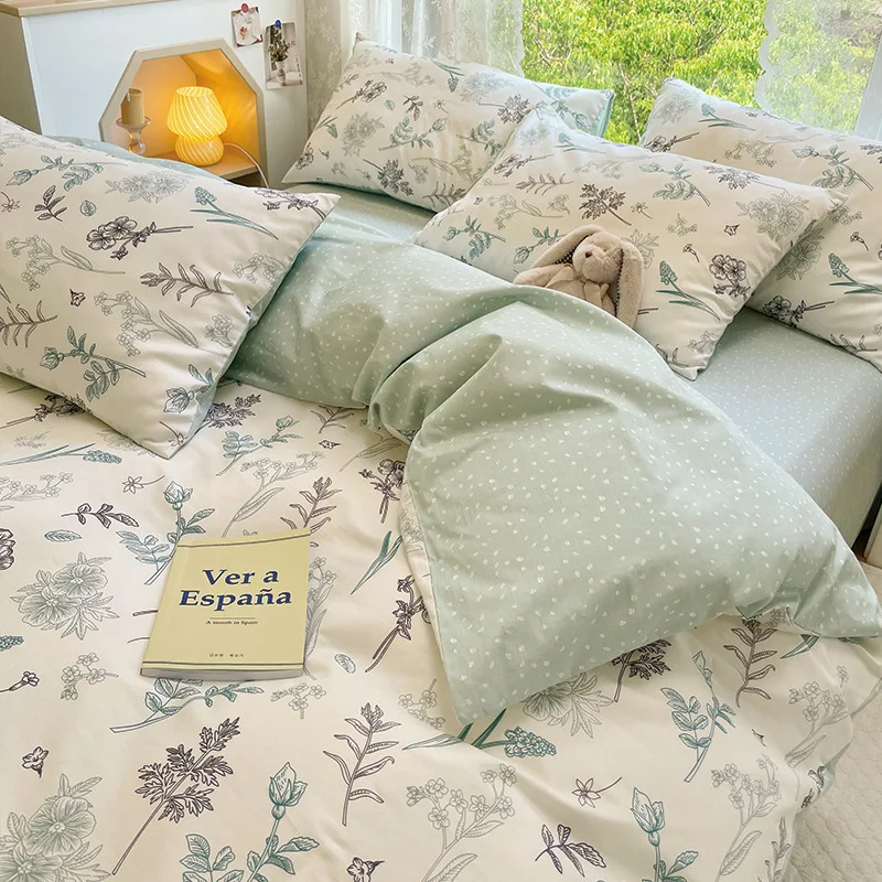 Home Textile 3D digital printed Flower bed linen set Polyester Floral Duvet Cover set Wedding bedding set