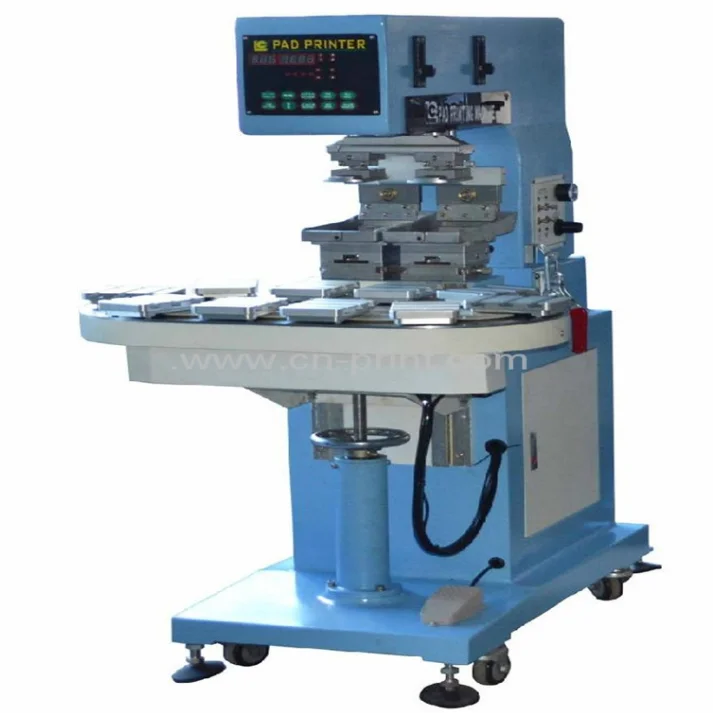 Semi automatic pad printing machine two color pad printer for bottle caps