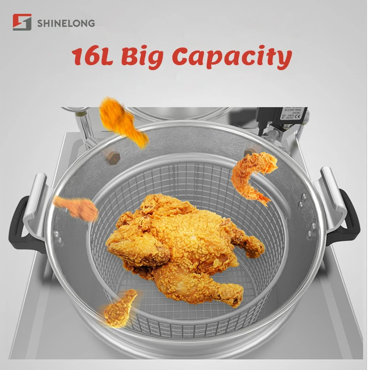 16L Counter Top Mini Deep Pressure Fryer for Broast Chicken