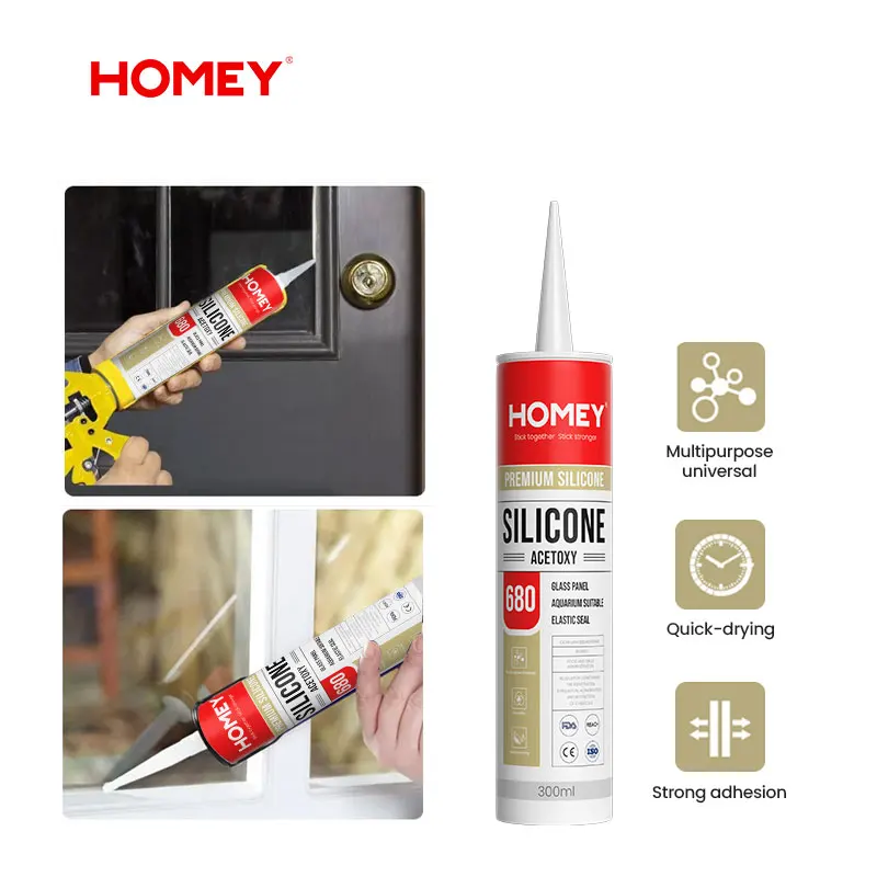 Homey adhesive to fish glass aquarium acetic silicone sealant for aquarium