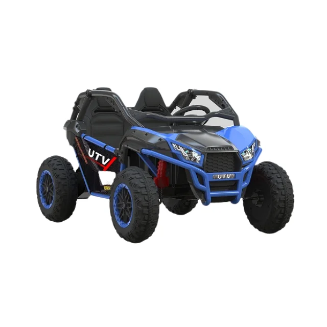 Unisex Electric Pedal Car Kids Ride-on UTV with Leather Seat (50cm Cushion) USB Battery Powered Plastic New Style