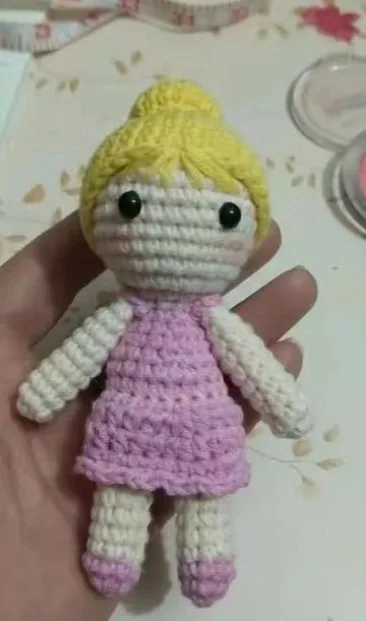 Ballerina birthday doll crochet ballet dancer doll knit stuffed ballerina girls toy