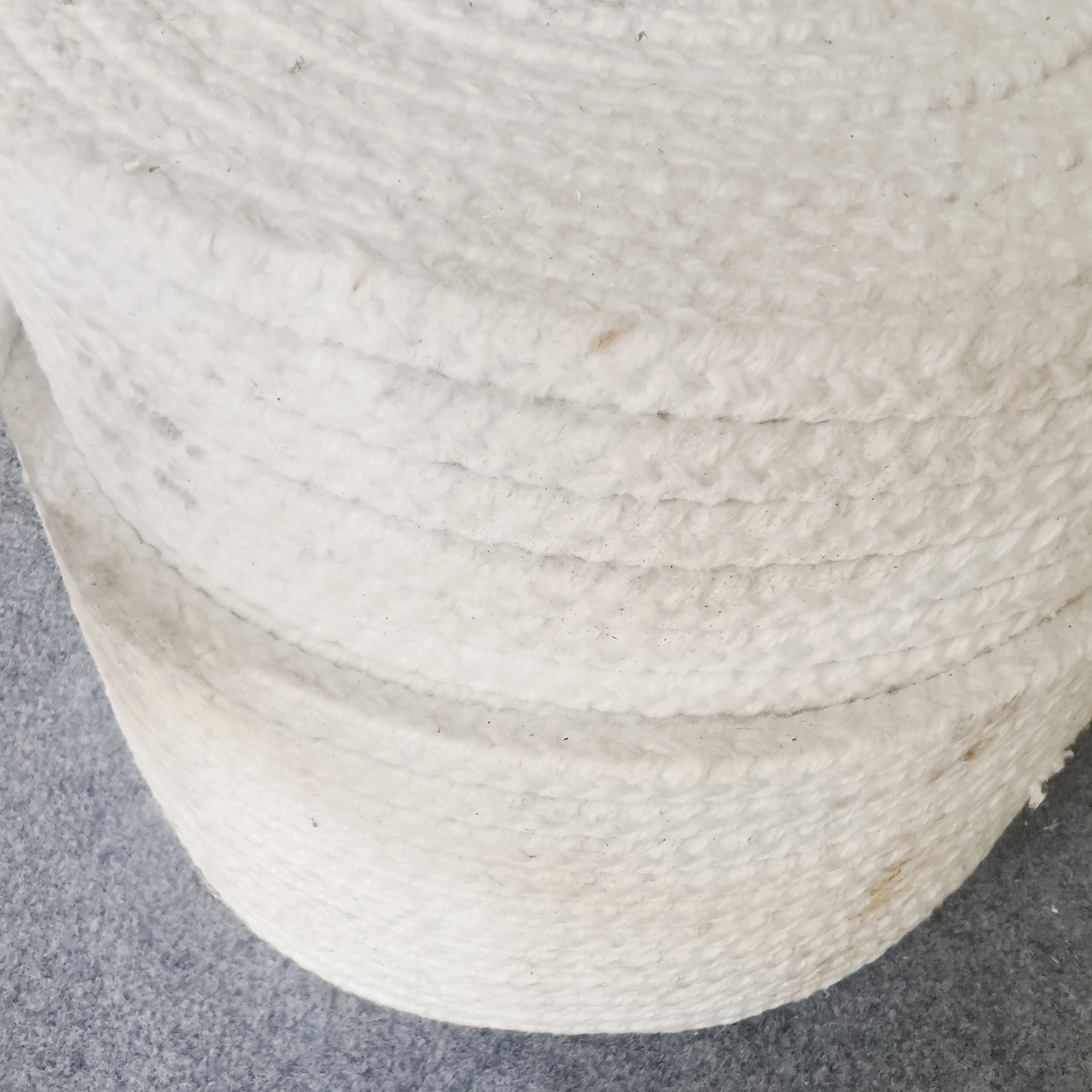YUANSHUN Glass Fiber or Stainless Steel Reinforced Aluminium Silicate Fiber / Ceramic Fiber Cloth Yarn Tape Rope