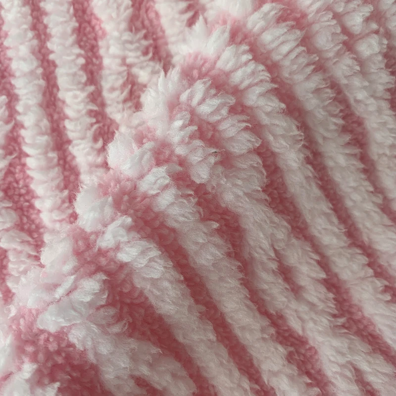 Wholesale Emboss Knit Baby Cotton Soft Stocklot Polyester Twill Fabric