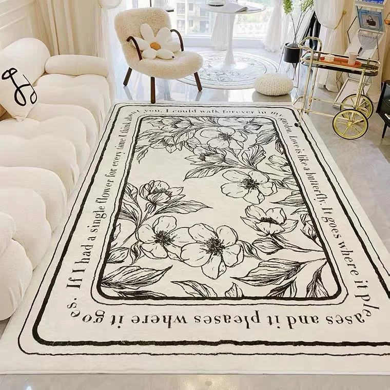 Modern Living Room Area Rugs Soft Fluffy Rugs Large High Quality Factory Wholesale Printed Rug