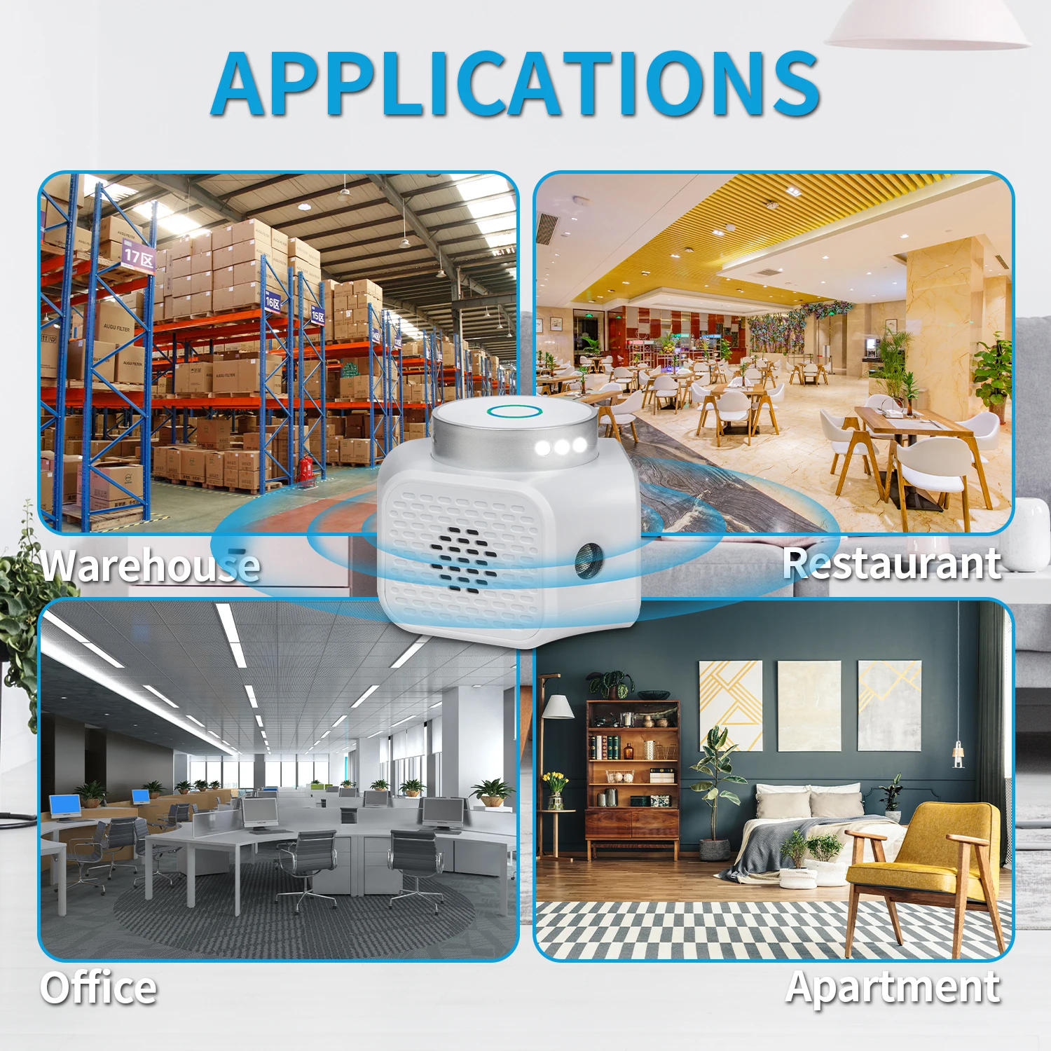 Original Factory Ultrasonic Rat Repellent Rodent Deterrent with Flashing Light PIR Sensor Indoor Ultrasonic Mouse Repeller