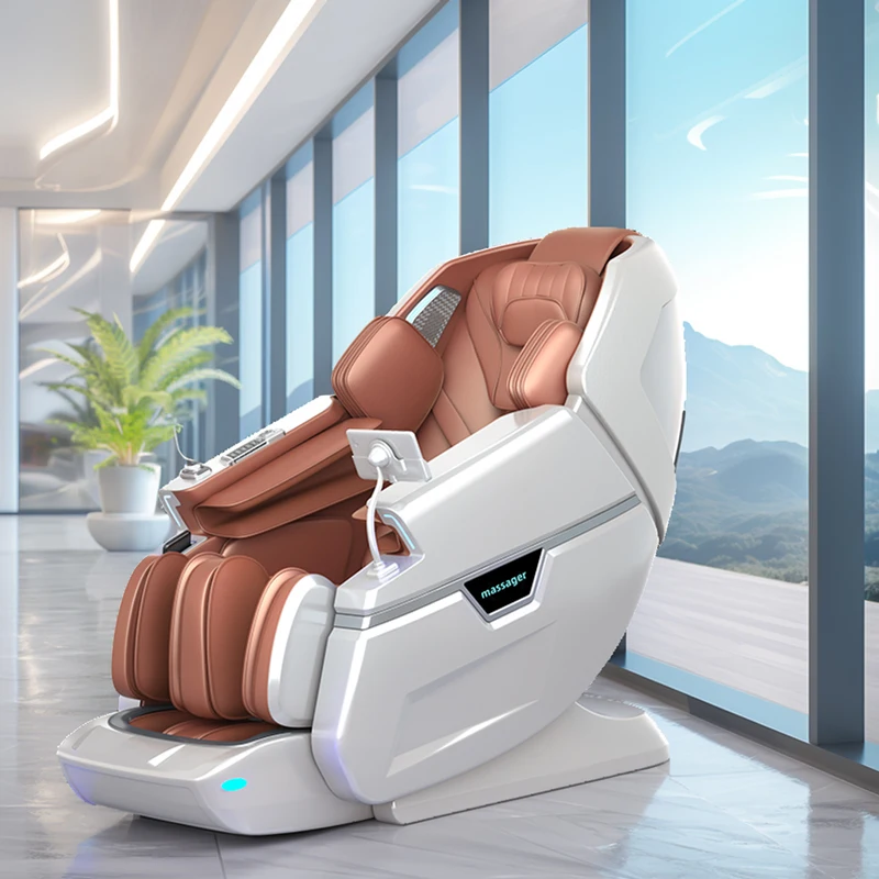 Yijie 2024 высокое качество электрообогрев Ai Smart 4D полное тело невесомость Sl Track массажное кресло для шиацу