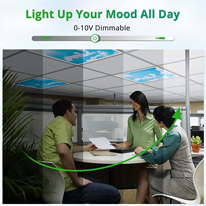 LED panel light factory 600x600 603x603 595x595 Sky  Light Panel Light Cloud Sky2x2ft Ceiling Led Skylight Panel Ceiling