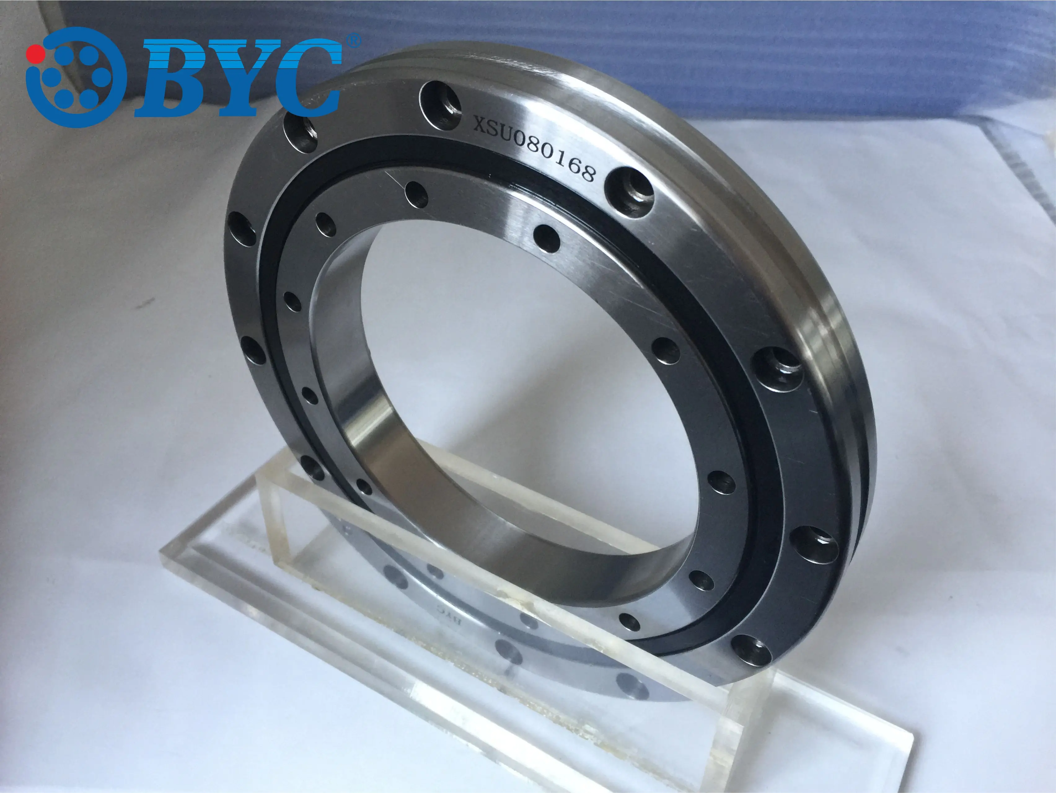 
XSU080168 crossed roller bearing|thin section slewing bearing 130*205*25.4mm 