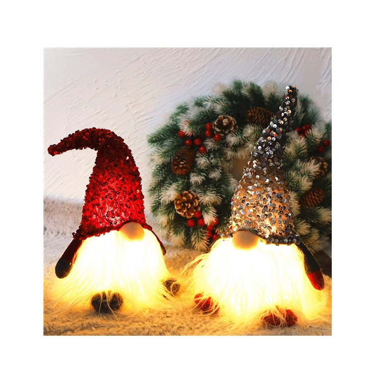 led Christmas lights decoration Elf Toy Holiday Present Tabletop