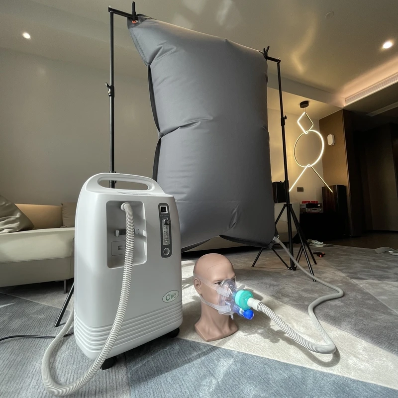 Olive Exercise with Oxygen Therapy 10l Medical Oxygen Concentrator EWOT Training System with 1000l Reservoir Bag