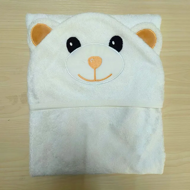 Factory wholesale hot sale baby hooded towel bamboo towel for baby bath