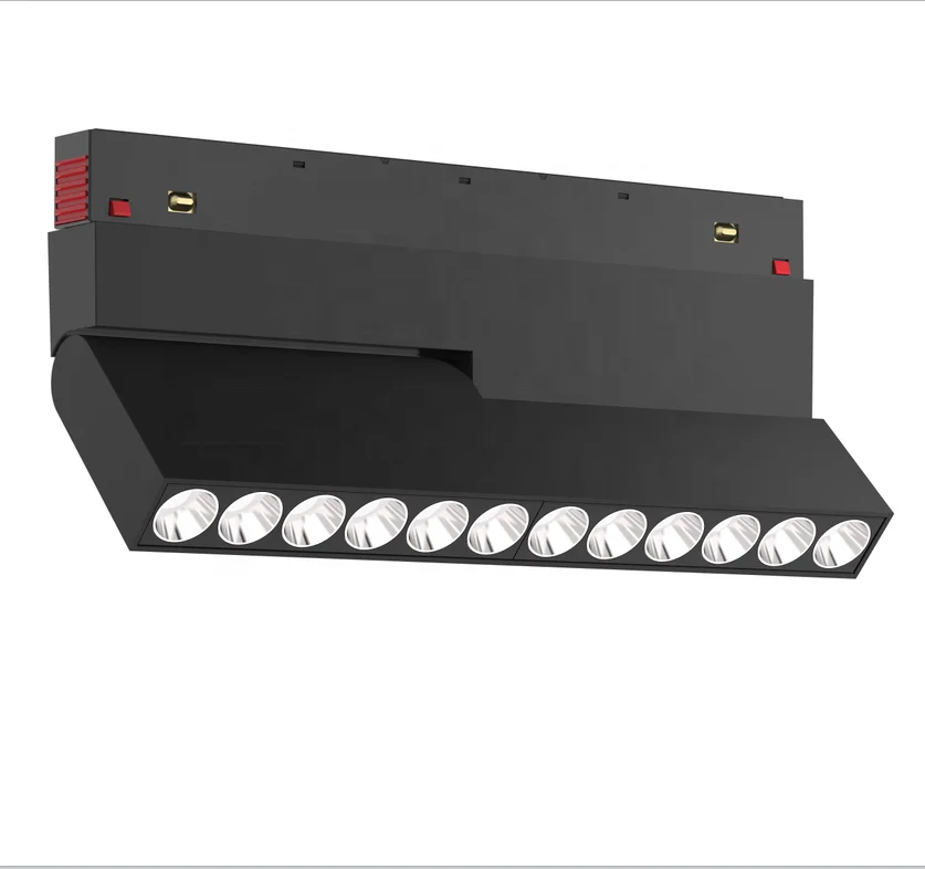 Горячая Распродажа, светодиодный потолковый светильник низкого напряжения 24 В/48 в 12 Вт, наклонный Магнитный Трековый светильник