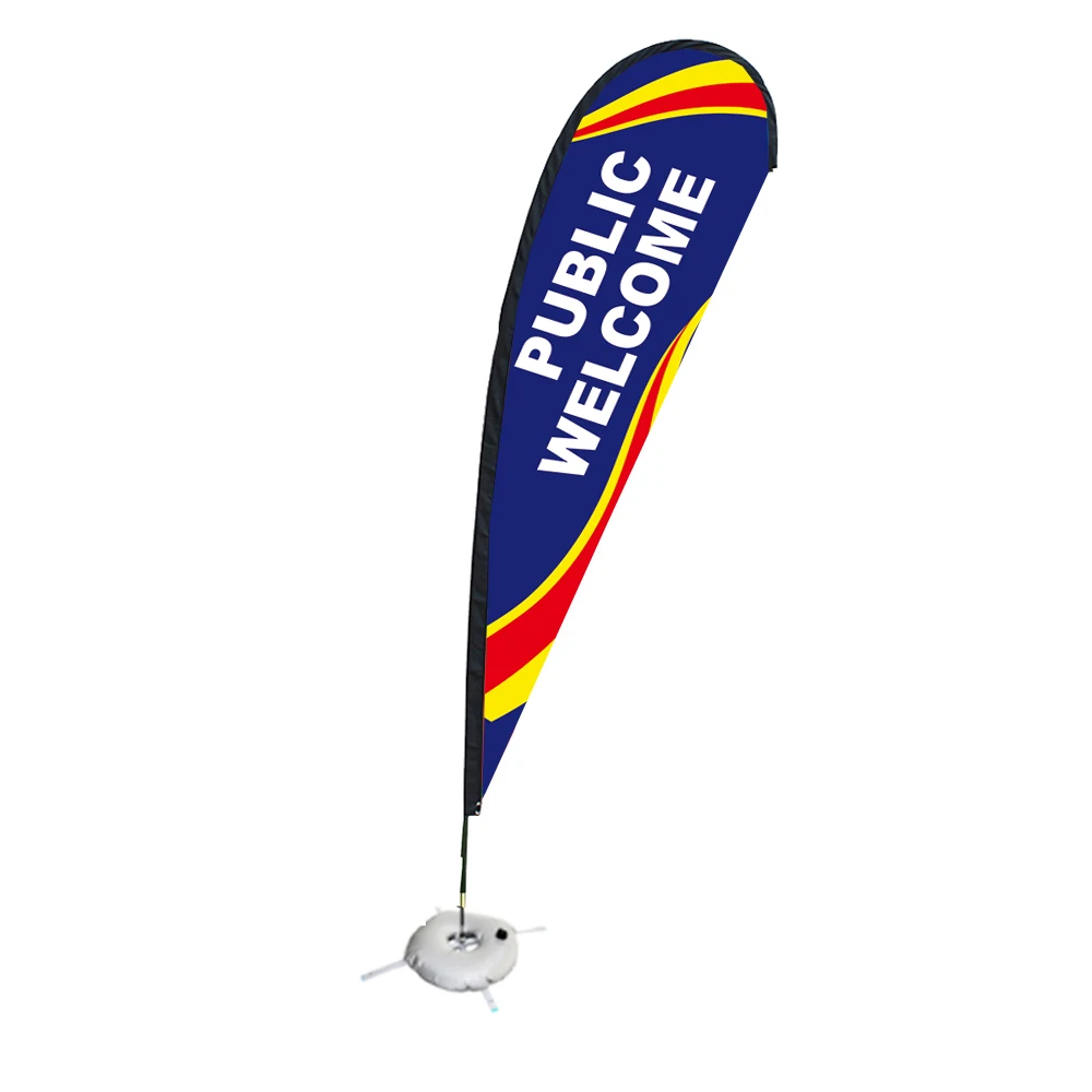 Any Color Outdoor Flying Standard Advertising Beach Flags Promotion Feather Flag