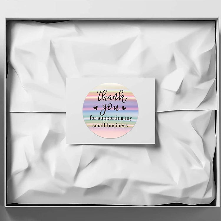 Bulk Factory Price thank you stickers custom individual die cut sticker creator holographic stickers
