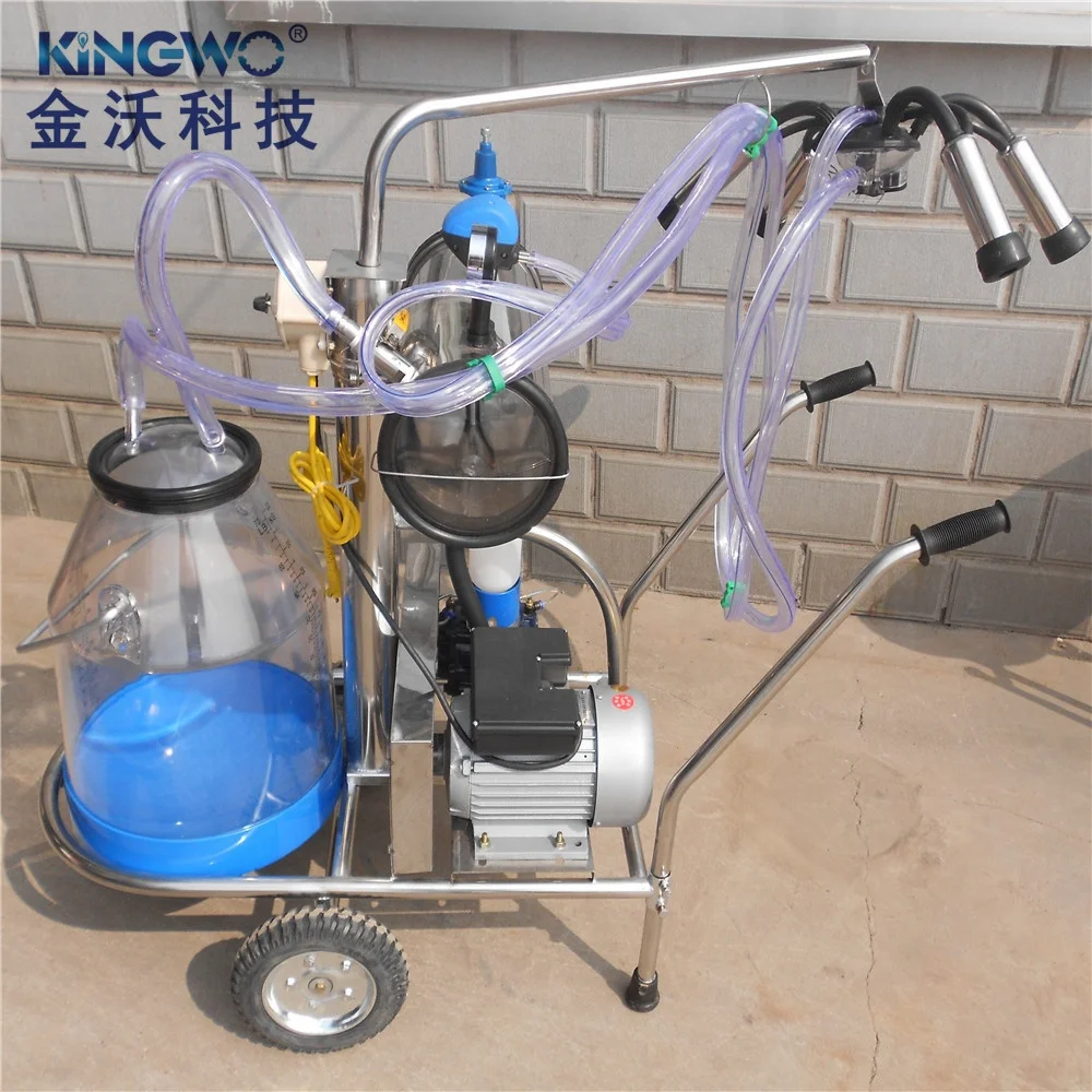 Cow Milking Machine with Transparent Milk Bucket