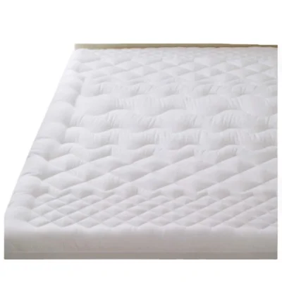 
Breathable Washable Quilted Mattress Cover Euro Double with Fitted Skirt 
