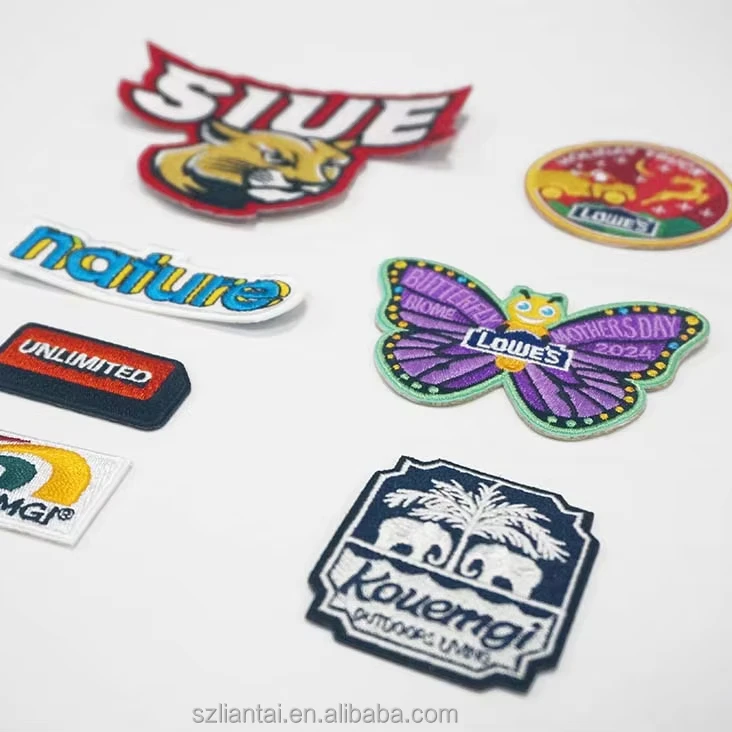 High Quality 3D Embroidery Patch Custom Logo Badge with Animal Letter Iron on Printed Technique for Coloring Bags Hats Tags