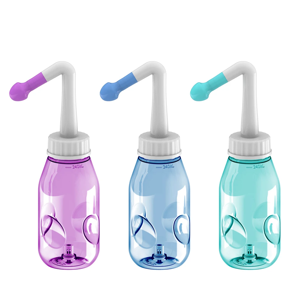 Waterpulse Exclusive Patent Portable Nasal Irrigation Nose Cleaner Neti Pot Nasal Wash Bottle For Adult and Kid Age