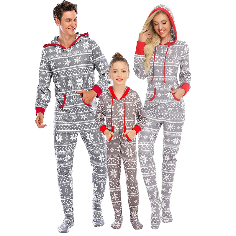 Cute Boys Girls Sleepwear Kids PJs Men Women 2 Pieces Pants Set Family Matching Print Christmas breathable Pajamas pyjamas