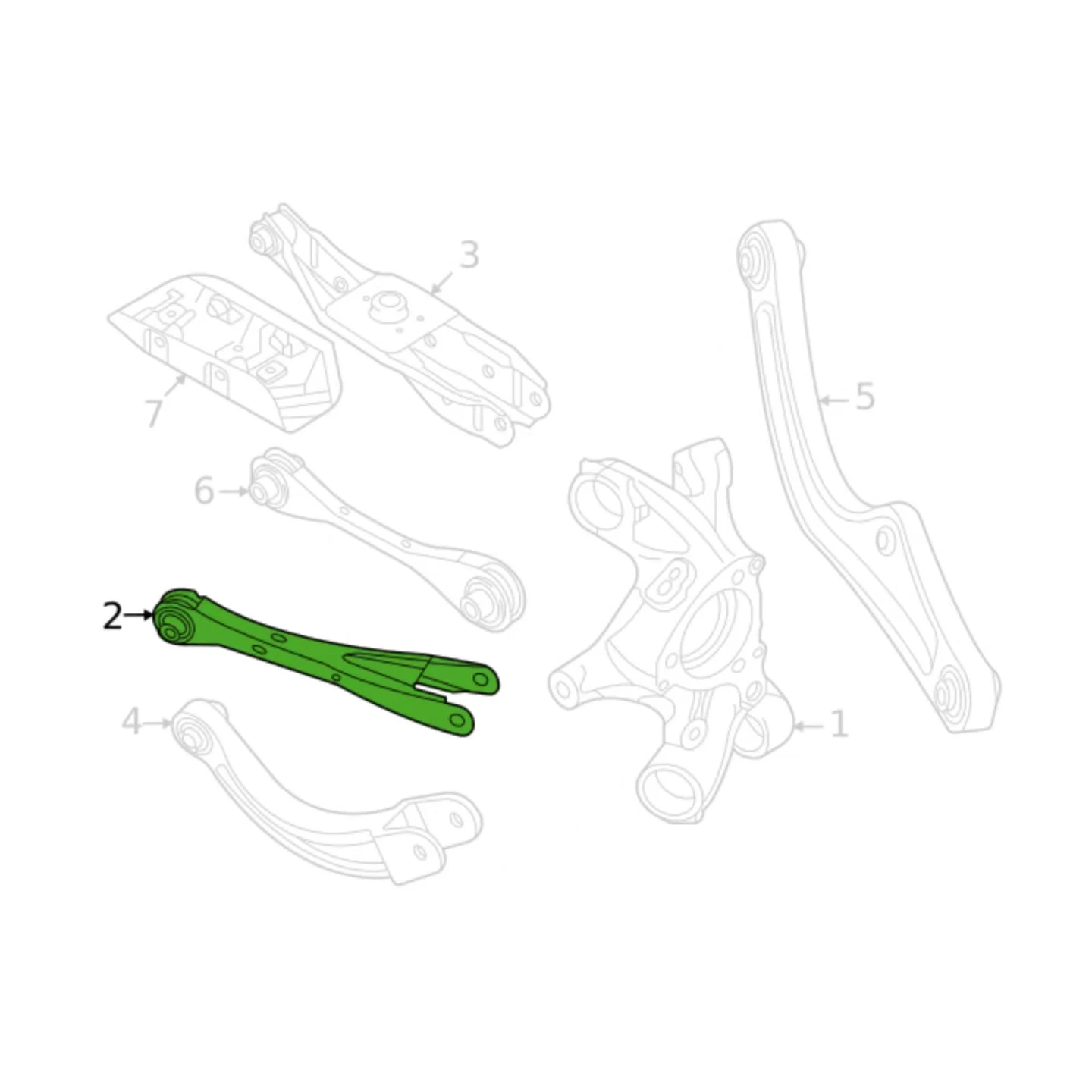 Автозапчасти SENP, нижнее звено, автозапчасти 1EA505291A, нижний рычаг управления для VW ID3, ID4, ID5, ID6, Audi Q4, E-Tron, Skoda, Enyaq