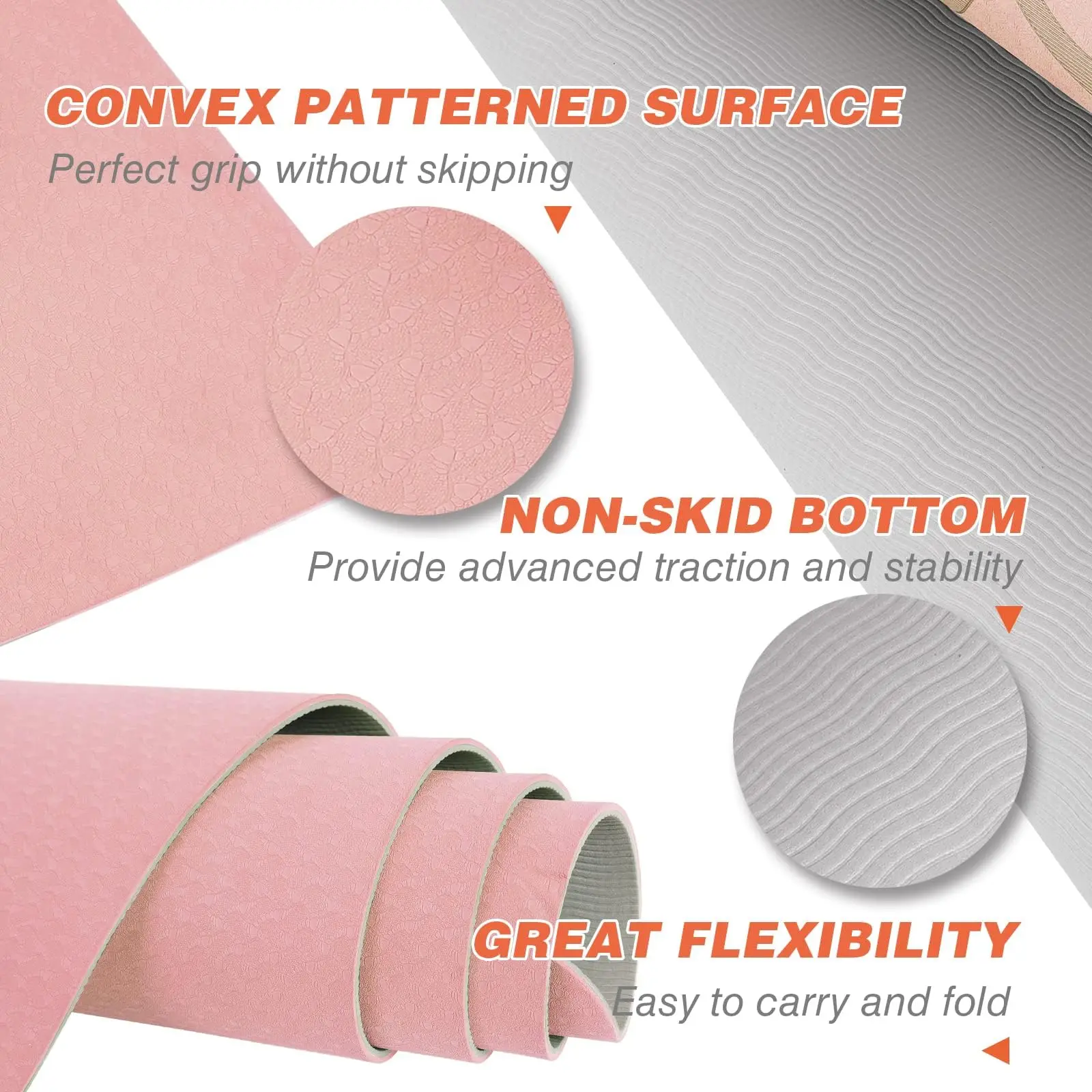 Amyup hot environment natural yoga mat custom instructional yoga mat with poses printed on it china design yoga mat