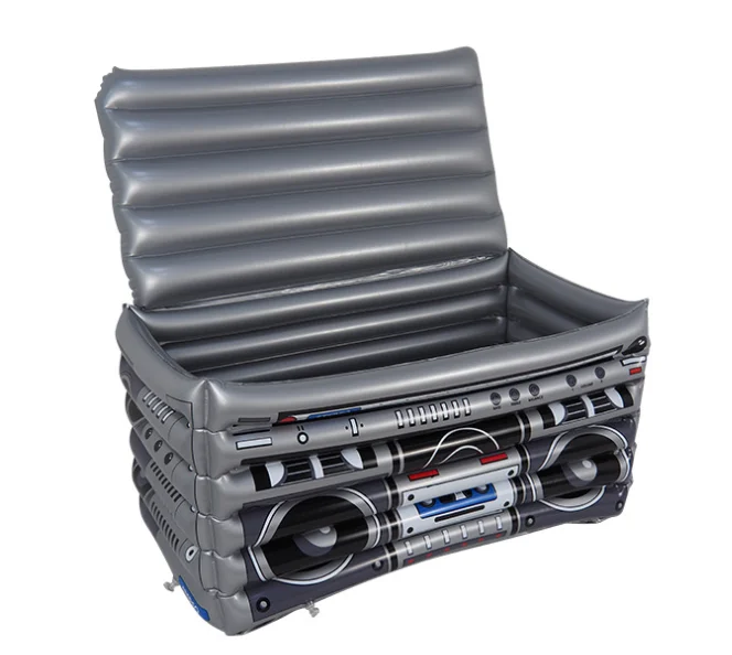 Inflatable Radio- Box Ice Bucket Beverage Cooler Bar KTV Ice Basin Holder 63*37*33 cm