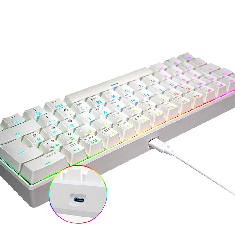 2021 Best SEll Factory Price Led Breathing light Gaming Mechanical keyboard for rk61 gaming keyboard