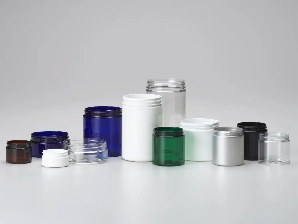 Empty Round Spice Jars Bottles Containers Unique Plastic Spice Jar Set Wide Mouth Jars Bottles