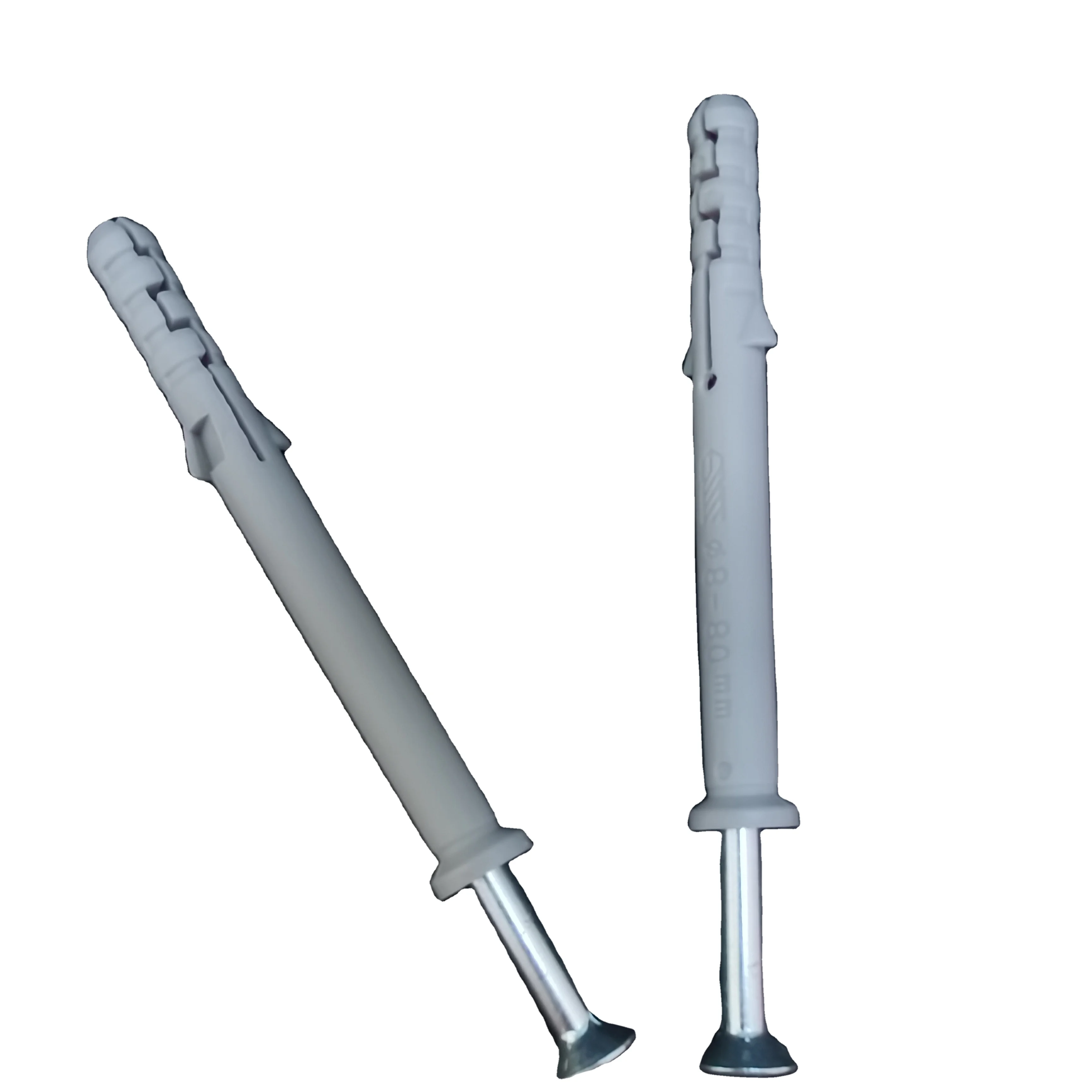 Small croaker expansion anchors, gray pipes heavier nails, more secure