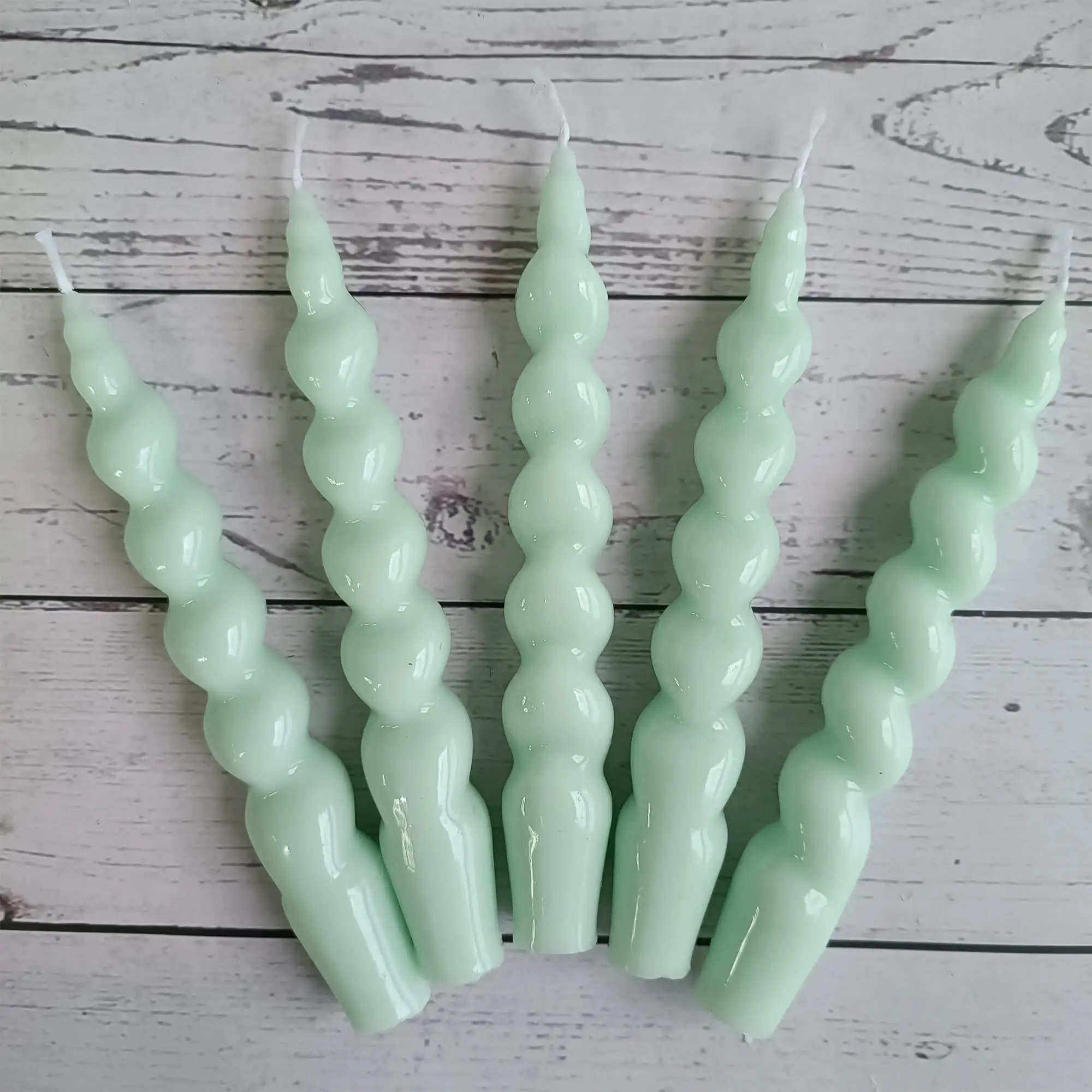 Romantic Popular Luxury Novelty Soy Wax Candles Twisted Spiral Taper Candles Custom Private Label Candles