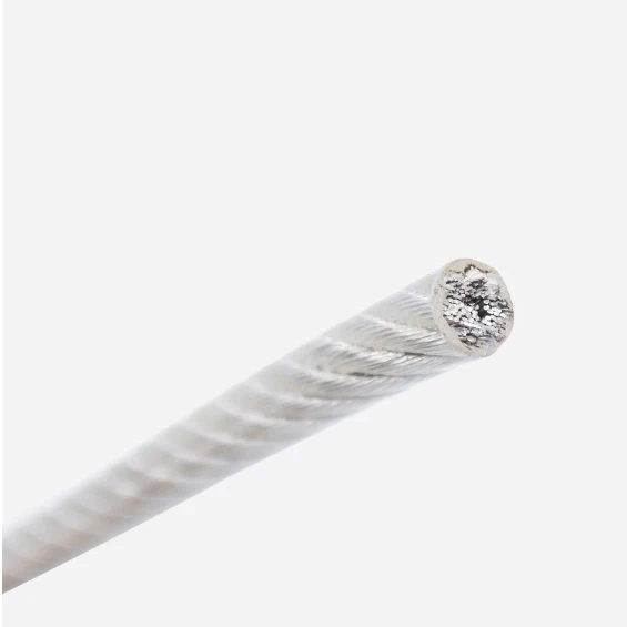 SS 304 Non-magnetic 7x7 1x19 2.5mm 3.0mm PVC  Nylon Coated Stainless Steel Wire Rope