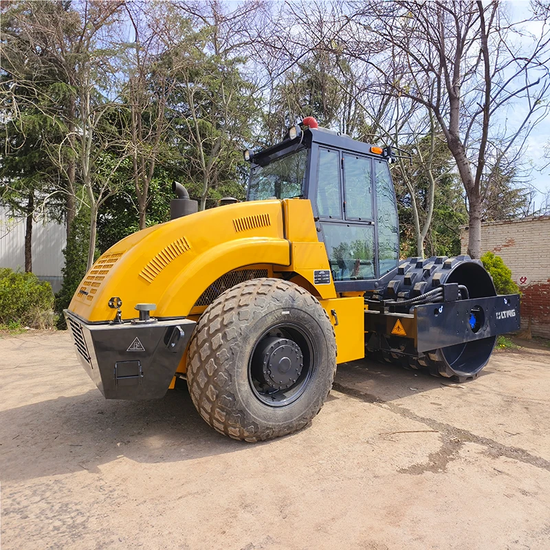 14ton  Single Drum Vibratory Mini Compactor Road Roller Manual Vibratory Drum Road Roller with compactor knobs