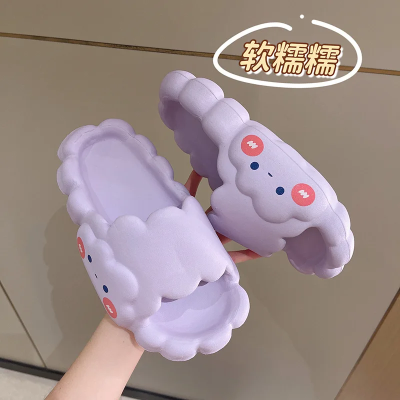 New Design Eva Cute Cloud Single Strap Waterproof Outdoor Slippers Lady Sandals Unisex Shoes Men Flip Flops