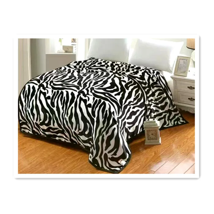 Zebra Stripe fashion design Bed Sheet Cheap Price Wholesale Manufacture Bed 100% Polyester Fabric hometextile fabric