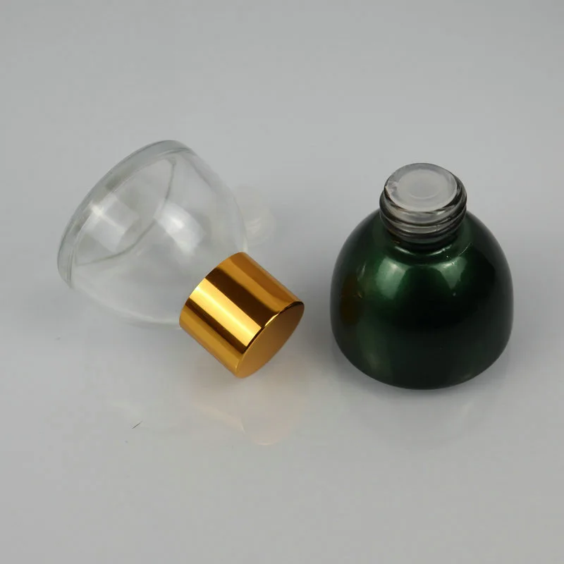 15 ml Pagoda cone shape glass essential oil perfume bottle 10ml green 15ml clear transparent pagoda shaped glass dropper bottle