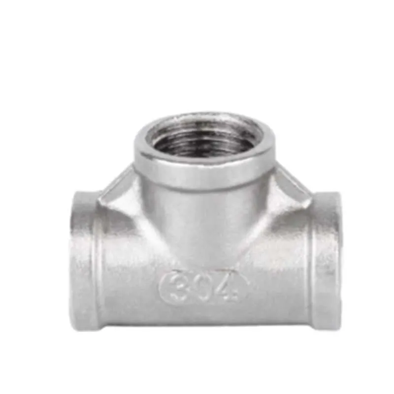 stainless steel tee pipe fitting female thread pipe thread DN6-100 equal diameter Tee Elbow Reducer Pipe Fittings