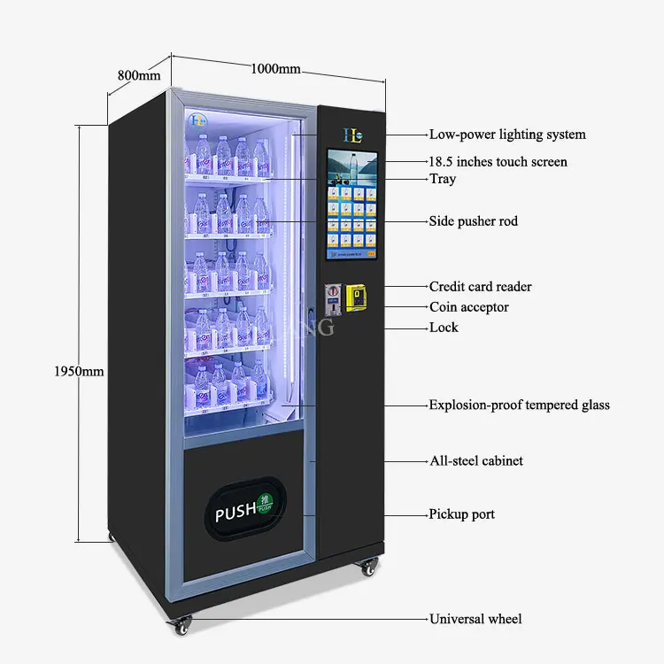 New Trend Soda Snack Vending Machine Maquinas Expendedoras Drink Vending Machine With Refrigerator