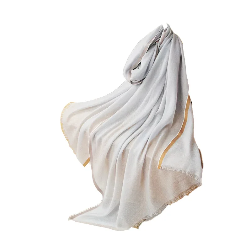 wholesale 2024 new luxury style winter women inner mongolian cashmere scarf custom fashion pashmina cashmere scarves shawl