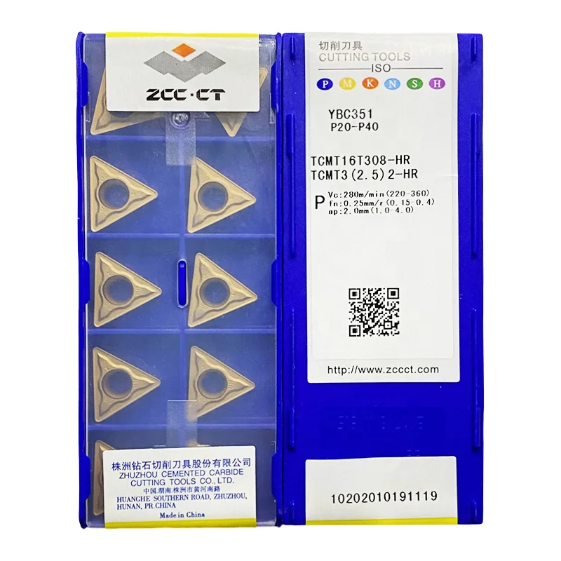 ZCC TCMT YBC351 TCMT16T304-HM TCMT16T308-HR карбидные вставки токарный станок с ЧПУ инструменты для токарного станка качественный продукт